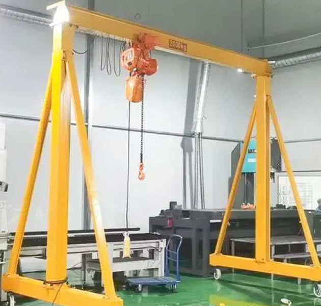 A frame crane