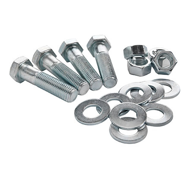 Bolt, nut and washer